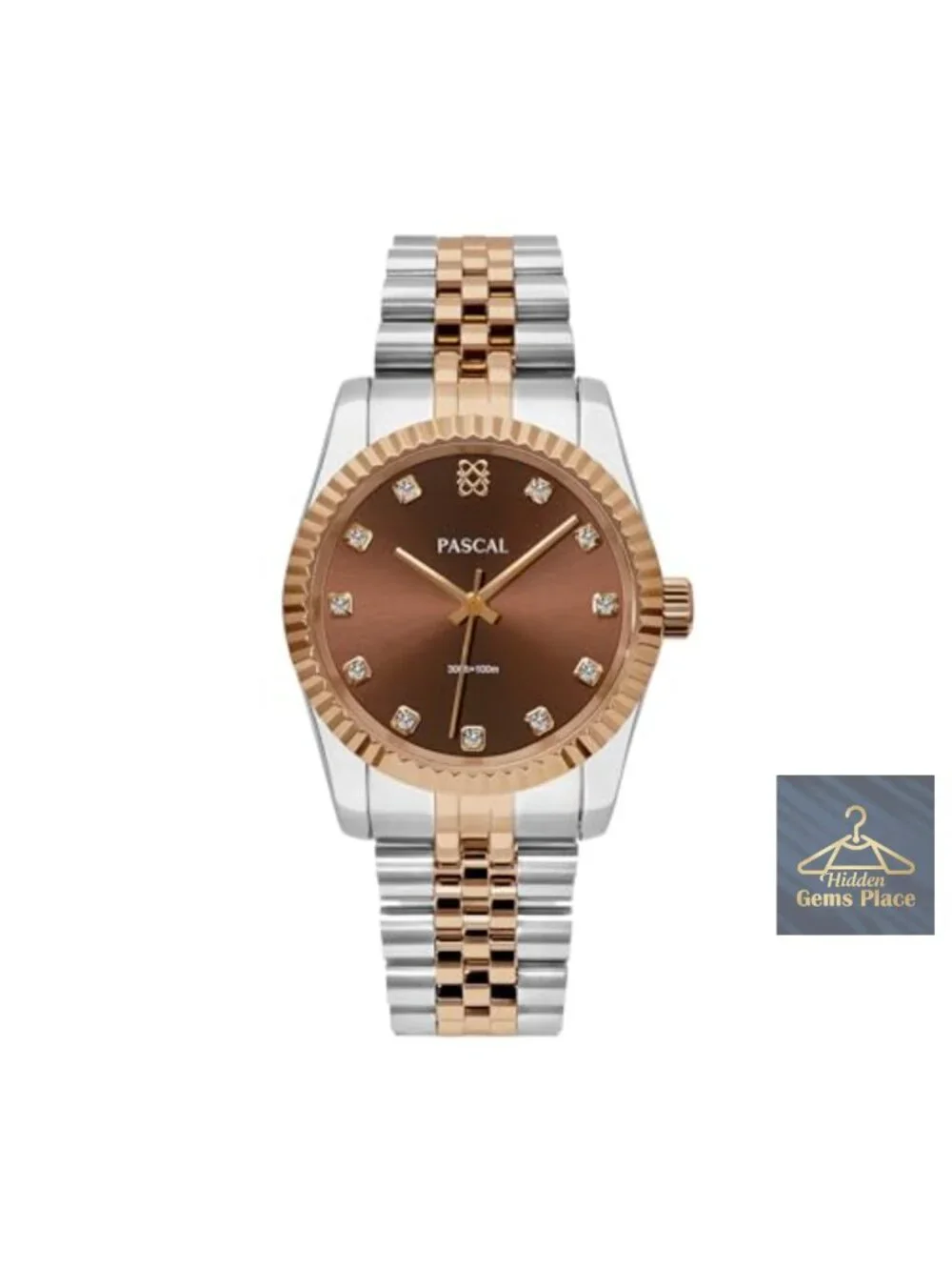 Swiss Quartz Diamond Watch Stainless Steel Sapphire Crystal
